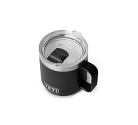 YETI Rambler 14 oz Ceramic Lined Stackable Mug, Vacuum Insulated, Stainless Steel with MagSlider Lid, Black