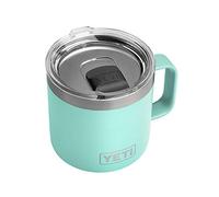 YETI Rambler 14 oz Mug, Vacuum Insulated, Stainless Steel with MagSlider Lid, Seafoam