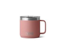 YETI Rambler 14 oz Stackable Mug, Sandstone Pink | Double-Wall Vacuum Insulated, Stainless Steel with MagSlider Lid