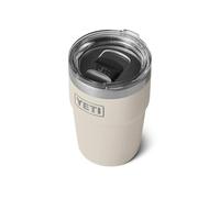 YETI Rambler 16 oz (473 ml) Stackable Cup, Cape Taupe | Stainless Steel Coffee Cup with MagSlider Lid (Not Leakproof) - Insulated Coffee Tumbler Keeps Drinks Hot or Cold