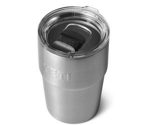 YETI Rambler 16 oz (473 ml) Stackable Cup with Removable Magslider Lid, Stainless Steel Vacuum Insulated Coffee Cup, Stainless Steel