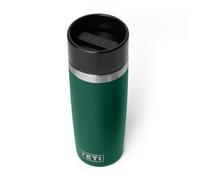 YETI Rambler 16 oz (473 ml) Travel Bottle, Black Forest Green | Drinks Bottle & Coffee Flask for Hot Drinks, Leakproof Commuter Cap, Backpack-Friendly Insulated Coffee Cup