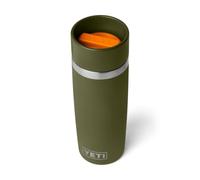 YETI Rambler 16 oz (473 ml) Travel Bottle (Olive/King Crab Orange) - Drinks Bottle & Coffee Flask for Hot Drinks with Leakproof Commuter Cap - Backpack-Friendly Insulated Coffee Cup - 5 Year Warranty