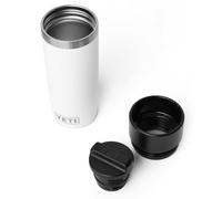 YETI Rambler 16 oz (473 ml) Travel Bottle, White | Drinks Bottle & Coffee Flask for Hot Drinks, Leakproof Commuter Cap, Backpack-Friendly Insulated Coffee Cup