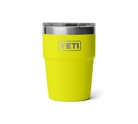 YETI Rambler 16 oz Stackable Tumbler, Vacuum Insulated, Stainless Steel with MagSlider Lid, Firefly Yellow