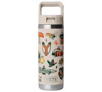 YETI Rambler C Straw Bottle, Stainless Steel Vacuum Insulated Bottle with Leakproof Straw Cap, Cape Summer Camp, 18 oz (532 ml)