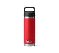 YETI Rambler 18 oz (532 ml) Stainless Steel Water Bottle (Rescue Red) - Insulated Water Bottle with Leakproof Chug Cap for Hot or Cold Drinks - 5 Year Warranty