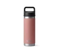 Yeti Rambler 18 oz Bottle, Vacuum Insulated, Stainless Steel with Chug Cap, Sandstone Pink