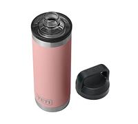 Yeti Rambler 18 oz Bottle, Vacuum Insulated, Stainless Steel with Chug Cap, Sandstone Pink