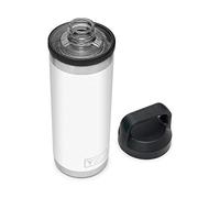 YETI Rambler 18 oz Bottle, Vacuum Insulated, Stainless Steel with Chug Cap, White