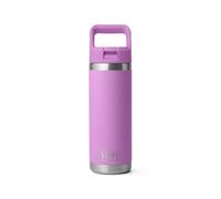 YETI Rambler 18 oz Bottle, Vacuum Insulated, Stainless Steel with Color Matching Straw Cap, Desert Bloom