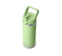 YETI Rambler 18 oz Bottle, Vacuum Insulated, Stainless Steel with Color Matching Straw Cap, Key Lime