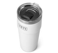 YETI Rambler 20 oz (591 ml) Stackable Cup, White | Stainless Steel Coffee Cup with MagSlider Lid (Not Leakproof), Insulated Coffee Tumbler Keeps Drinks Hot or Cold