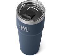 YETI Rambler 20 oz (591 ml) Stackable Cup with Removable Magslider Lid, Stainless Steel Vacuum Insulated Coffee Cup, Navy