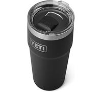 YETI Rambler 20 oz (591 ml) Stackable Cup with Removable Magslider Lid, Stainless Steel Vacuum Insulated Coffee Cup, Black
