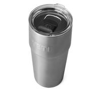 YETI Rambler 20 oz (591 ml) Stackable Cup with Removable Magslider Lid, Stainless Steel Vacuum Insulated Coffee Cup, Stainless Steel