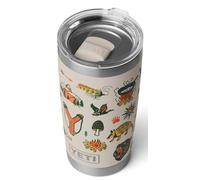 YETI Rambler 20 oz (591 ml) Tumbler (Cape Summer Camp) - Stainless Steel Coffee Travel Mug with MagSlider Lid (Not Leakproof) - Insulated Coffee Cup Keeps Drinks Hot or Cold - 5 Year Warranty