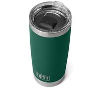 YETI Rambler 20 oz (591 ml) Tumbler with Removable Magslider Lid, Stainless Steel Vacuum Insulated Coffee Cup, Black Forest Green