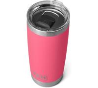YETI Rambler 20 oz (591 ml) Tumbler with Removable Magslider Lid, Stainless Steel Vacuum Insulated Coffee Cup, Tropical Pink