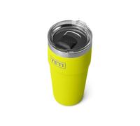 YETI Rambler 20 oz Stackable Tumbler, Stainless Steel, Vacuum Insulated with MagSlider Lid, Firefly Yellow