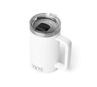 YETI Rambler 24 oz (710ml) Ceramic Lined Travel Mug, White | Double-Wall Insulated Coffee Cup with DuraSip Ceramic Lining, Splash-Resistant MagSlider Lid & Welded Handle