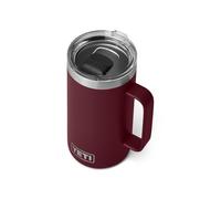 YETI Rambler 24 oz Mug, Vacuum Insulated, Stainless Steel with MagSlider Lid, Wild Vine Red