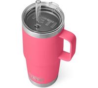 YETI Rambler 25 oz (739 ml) Straw Mug (Tropical Pink) - Insulated Tumbler with Straw and Lid for Cold Drinks - Cup Holder Compatible - Dishwasher Safe - 5 Year Warranty