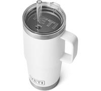 YETI Rambler 25 oz (739 ml) Straw Mug (White) - Insulated Tumbler with Straw and Lid for Cold Drinks - Cup Holder Compatible - Dishwasher Safe - 5 Year Warranty