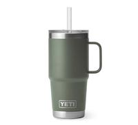 YETI Rambler 25 oz Straw Mug, Vacuum Insulated, Stainless Steel, Camp Green