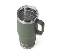 YETI Rambler 25 oz Straw Mug, Vacuum Insulated, Stainless Steel, Camp Green