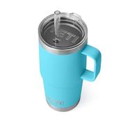 YETI Rambler 25 oz Straw Mug, Vacuum Insulated, Stainless Steel, Reef Blue