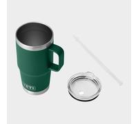 YETI 25oz Rambler Straw Mug Black Forest Green