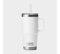 YETI Rambler 25 oz (739 ml) Straw Mug, White | Insulated Tumbler with Straw and Lid for Cold Drinks, Cup Holder Compatible, Dishwasher Safe Stainless Steel