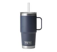 YETI Rambler Straw Mug, Stainless Steel Vacuum Insulated Mug with Straw Lid, Navy, 25 oz (739 ml)