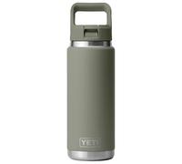 YETI Rambler 26 oz (769 ml) Stainless Steel Water Bottle with Straw Cap (Pampa Green) - Insulated Drinks Bottle with 100% Leakproof Straw Cap - 5 Year Warranty