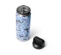 YETI Rambler 26 oz Bottle, Leakproof, Vacuum Insulated, Stainless Steel with Chug Cap, Blue Camo