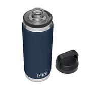 YETI Rambler 26 oz Bottle, Vacuum Insulated, Stainless Steel with Chug Cap, Navy