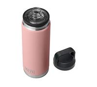 YETI Rambler 26 oz Bottle, Vacuum Insulated, Stainless Steel with Chug Cap, Sandstone Pink