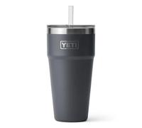 Yeti Rambler 26 oz Straw Cup, Vacuum Insulated, Stainless Steel with Straw Lid, Charcoal