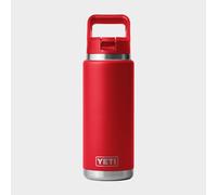 YETI Rambler C Straw Bottle, Stainless Steel Vacuum Insulated Bottle with Straw Cap, Rescue Red, 26 oz (769 ml)