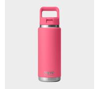 YETI Rambler, Stainless Steel Vacuum Insulated C Straw Bottle with Straw Cap, 26oz (Tropical Pink)