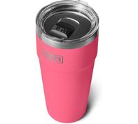YETI Rambler 30 oz (887 ml) Stackable Cup with Removable Magslider Lid, Stainless Steel Vacuum Insulated Coffee Cup, Tropical Pink