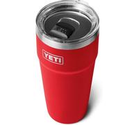 YETI Rambler 30 oz (887 ml) Stackable Cup with Removable Magslider Lid, Stainless Steel Vacuum Insulated Coffee Cup, Rescue Red