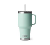 YETI Rambler 35 oz (1L) Straw Mug (Seafoam) - Insulated Tumbler with Straw and Lid for Cold Drinks - Cup Holder Compatible - Dishwasher Safe - 5 Year Warranty