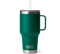 Rambler 35oz Straw Mug in Black Forest Green