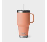 YETI Rambler Straw Mug, Stainless Steel Vacuum Insulated Mug with Stronghold Lid, Lowcountry Peach, 35 oz (1035 ml)