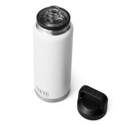 YETI Rambler 36 oz (1L) Water Bottle with Chug Cap, White | Insulated Stainless Steel Water Bottle with 100% Leakproof Chug Cap, Keeps Drinks Hot or Cold, Robust Handle, Dishwasher Safe