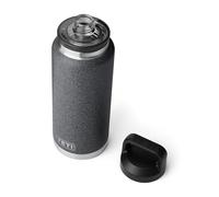 YETI Rambler 36 oz Bottle, Leakproof, Vacuum Insulated, Stainless Steel with Chug Cap, Black Stone