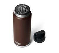 YETI Rambler 36 oz Bottle, Leakproof, Vacuum Insulated, Stainless Steel with Chug Cap, Wetlands Brown