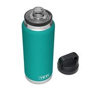 YETI Rambler 36 oz Bottle, Vacuum Insulated, Stainless Steel with Chug Cap, Aquifer Blue